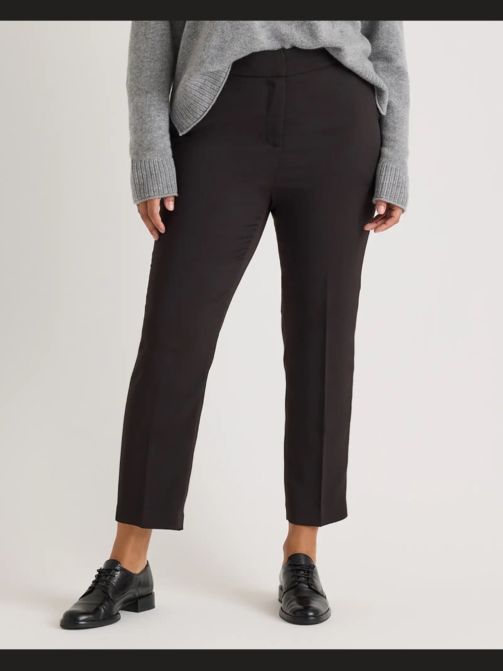 Quince Strech Crepe Ankle Pants